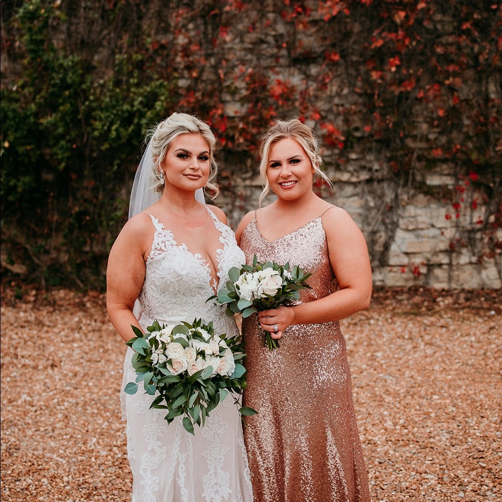 Gorgeous rose gold gown